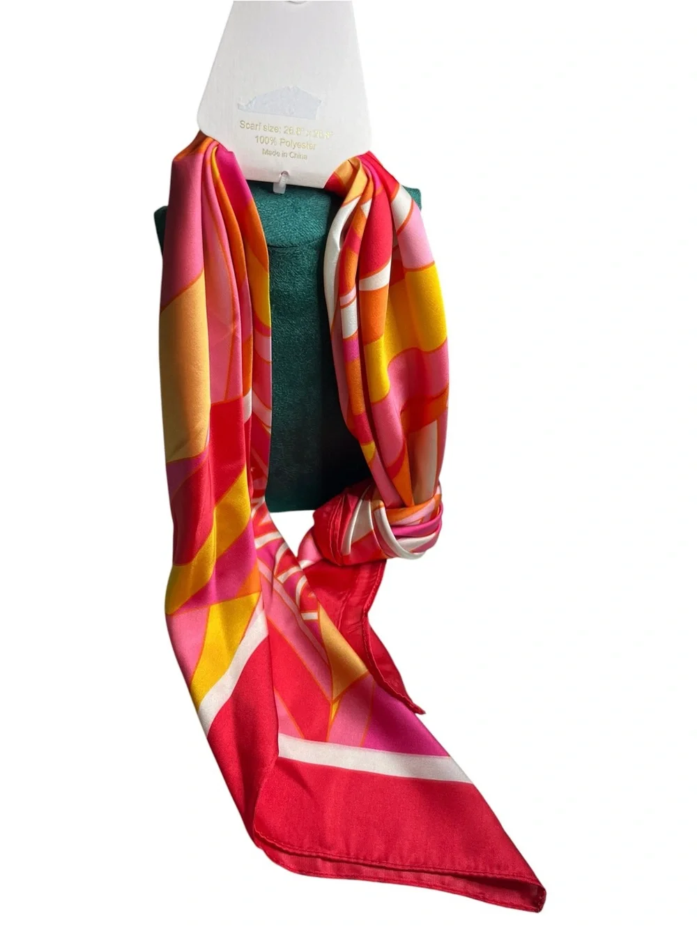 piper•k Red & Pink Printed Scarf